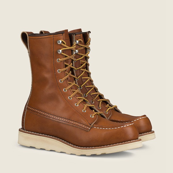 Red Wing Heritage Boots Womens Brown - 8-inch Moc - Tall Legacy Athletics - 8365109-JI